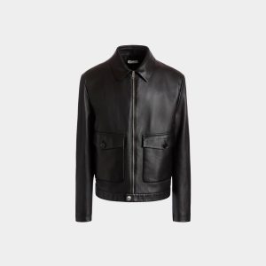 Blouson in Black Leather