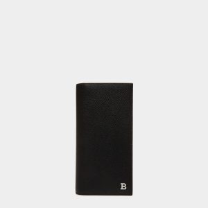 Continental Wallet in Black Embossed Leather