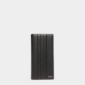 Mythos Continental Wallet In Black Recycled Leather