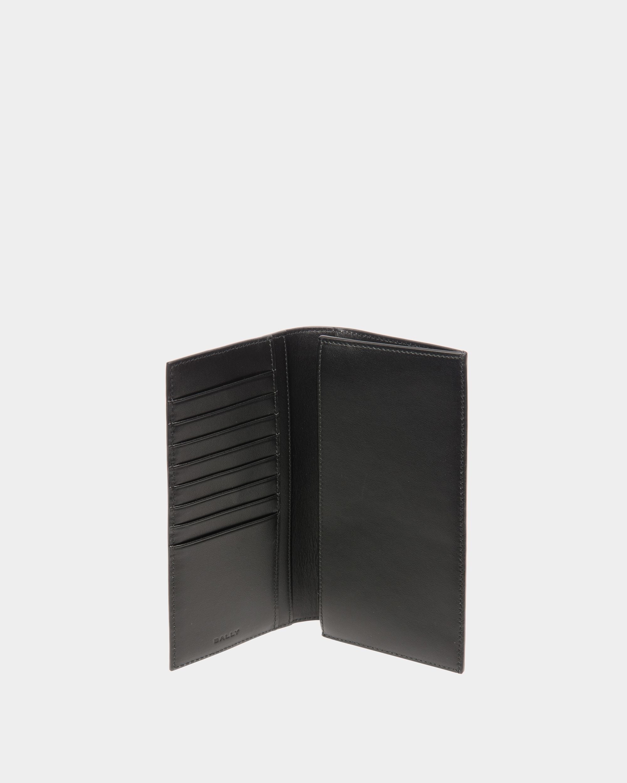 Mythos Continental Wallet In Black Recycled Leather - Image 3