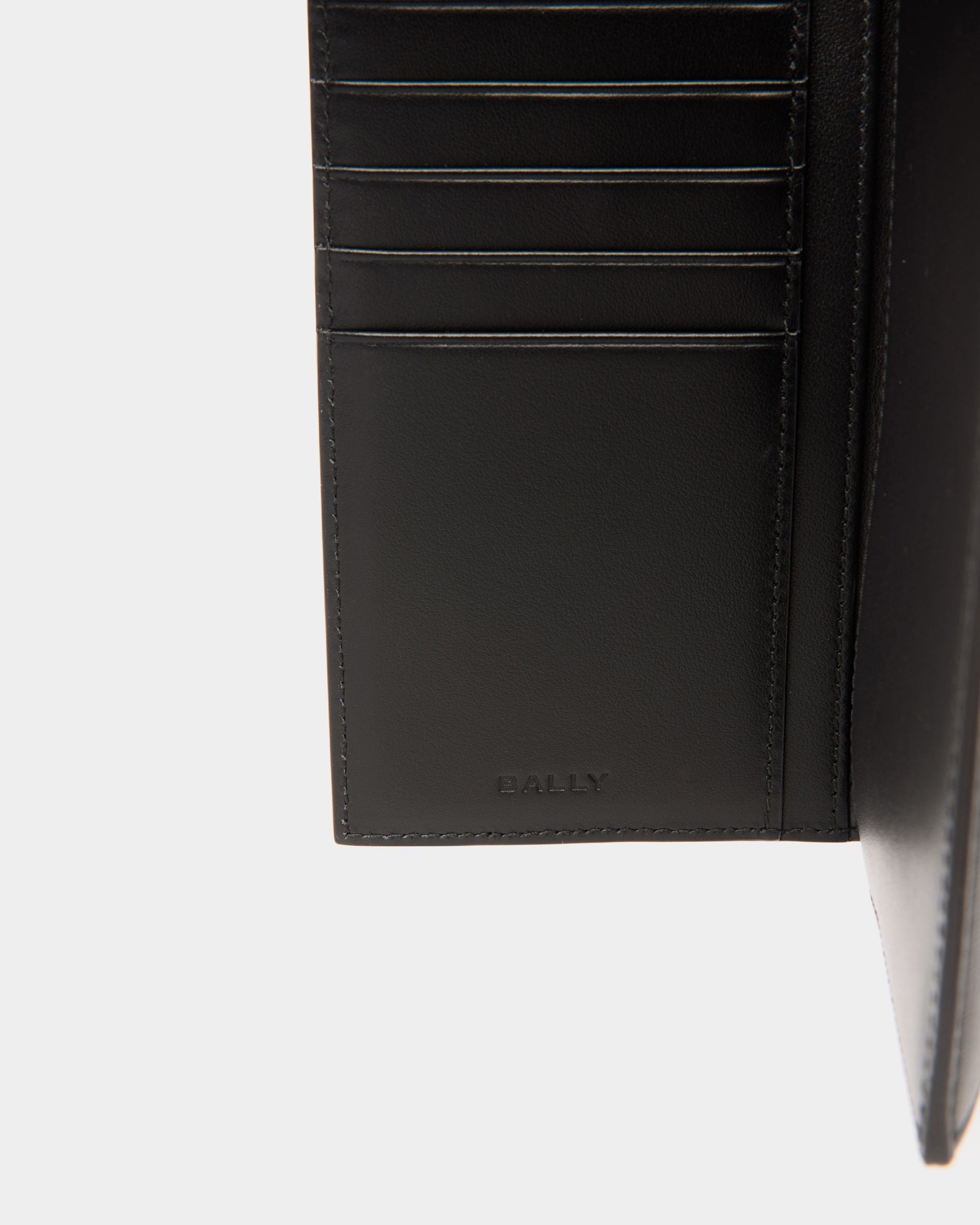 Mythos Continental Wallet In Black Recycled Leather - Image 4