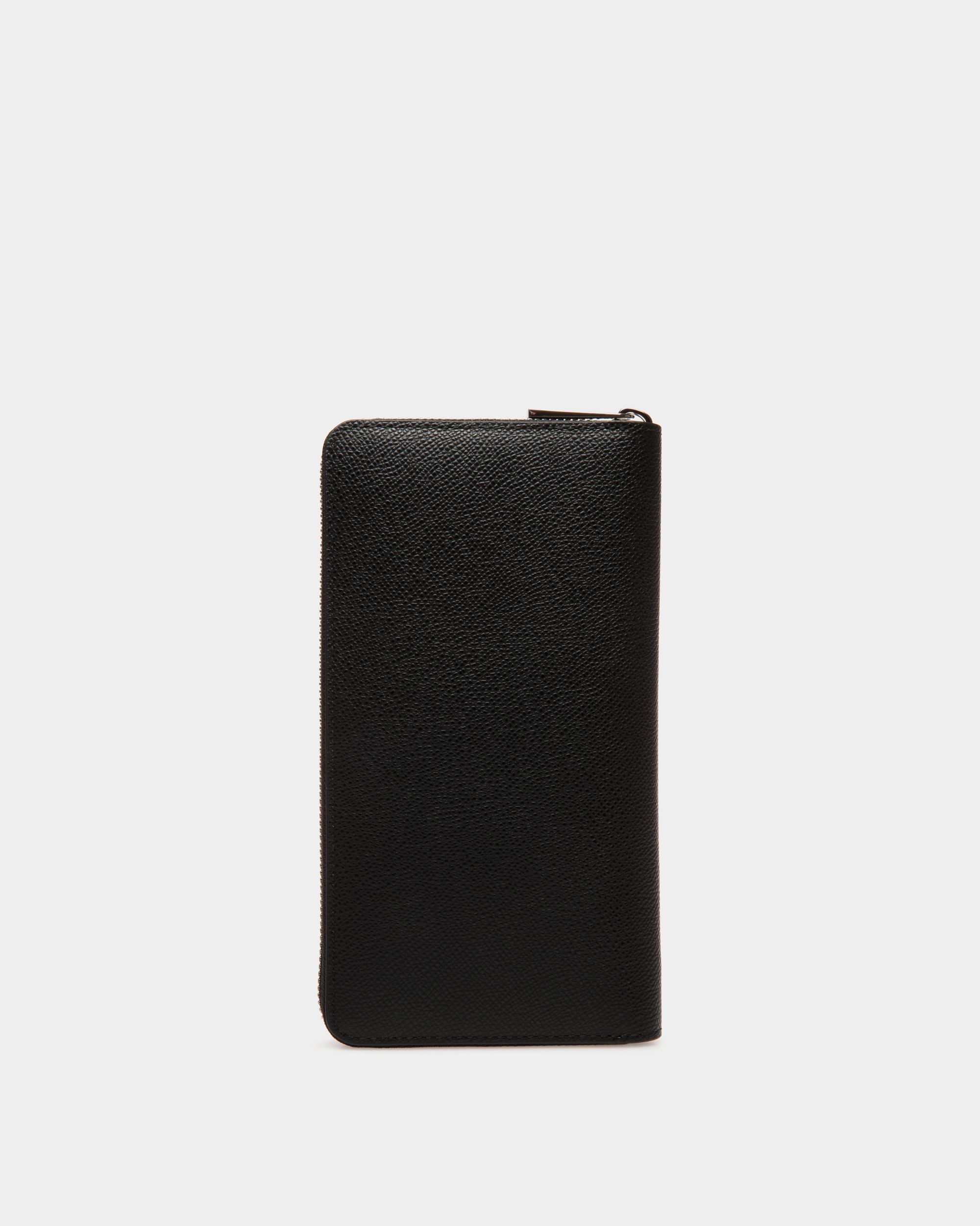 Travel Wallet in Black Embossed Leather - Image 2