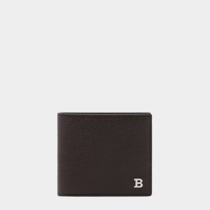 Bifold Wallet in Coffee Embossed Leather