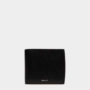 Busy Bally Bifold Wallet in Black Leather