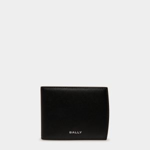 Busy Bally Bifold Wallet in Black Leather