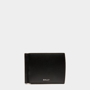 Busy Bally Bifold Wallet in Black Leather