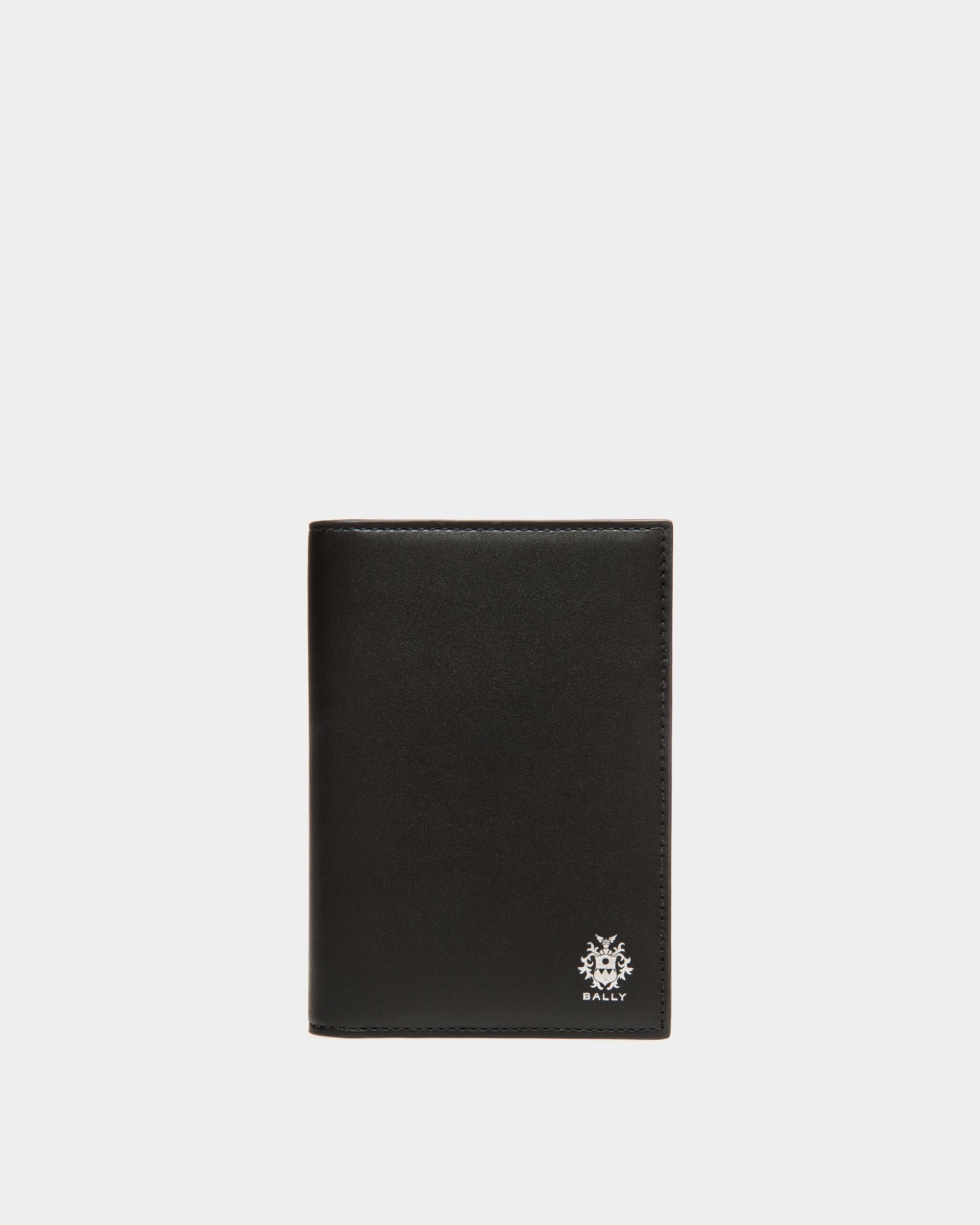 Adrien Brody Travel Collection Passport Case In Black And Yellow Leather