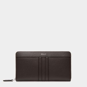 Mythos Zip Around Wallet in Ebano Recycled Leather
