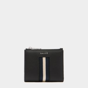 Wallet in Black Leather With a Bally Ribbon