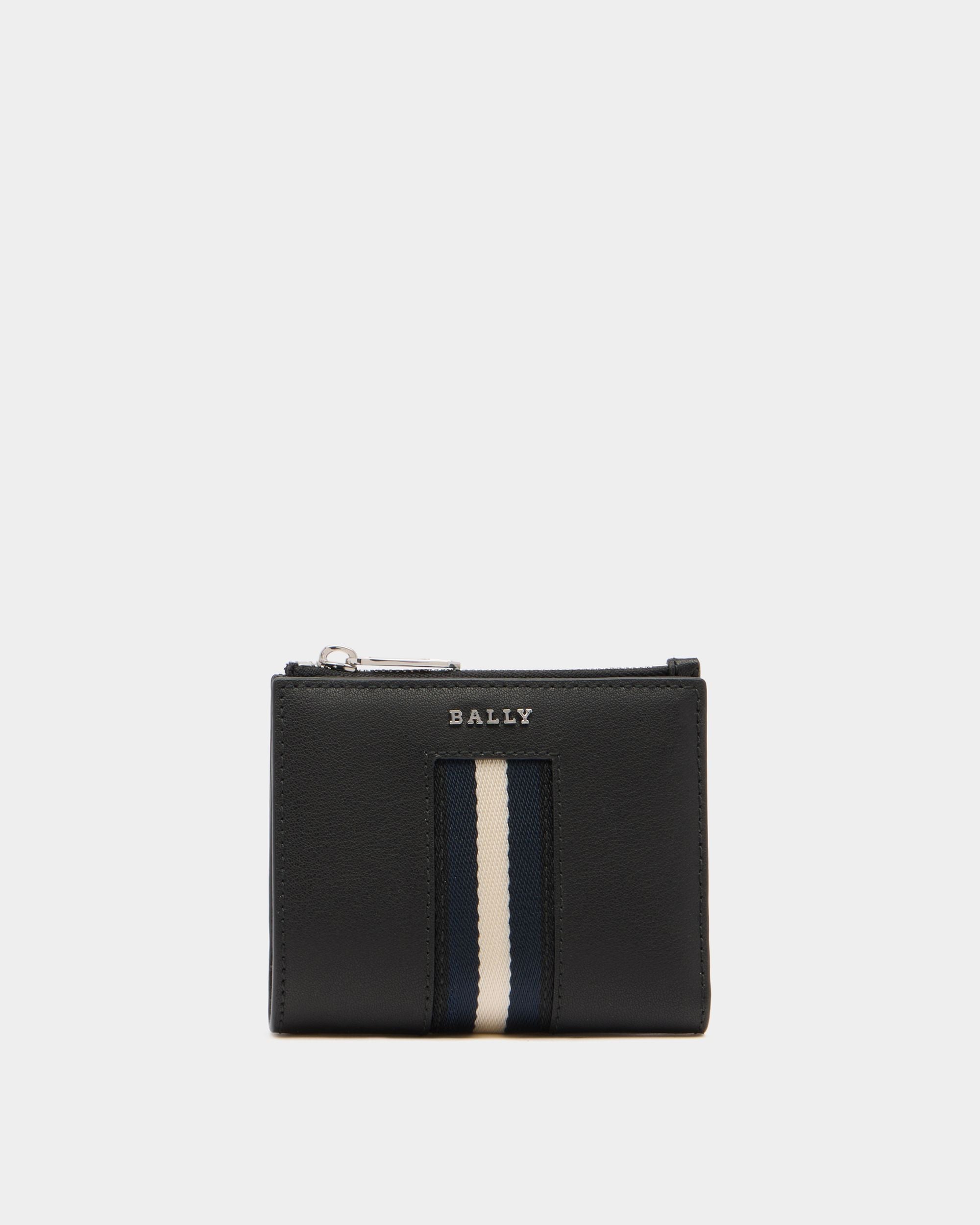 Wallet in Black Leather With a Bally Ribbon