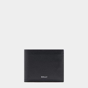 Capitol Wallet in Black Grained Leather