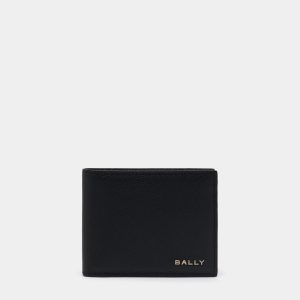 Bally Essential Wallet in Black Grained Leather
