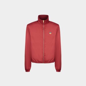 Bomber in Red Nylon