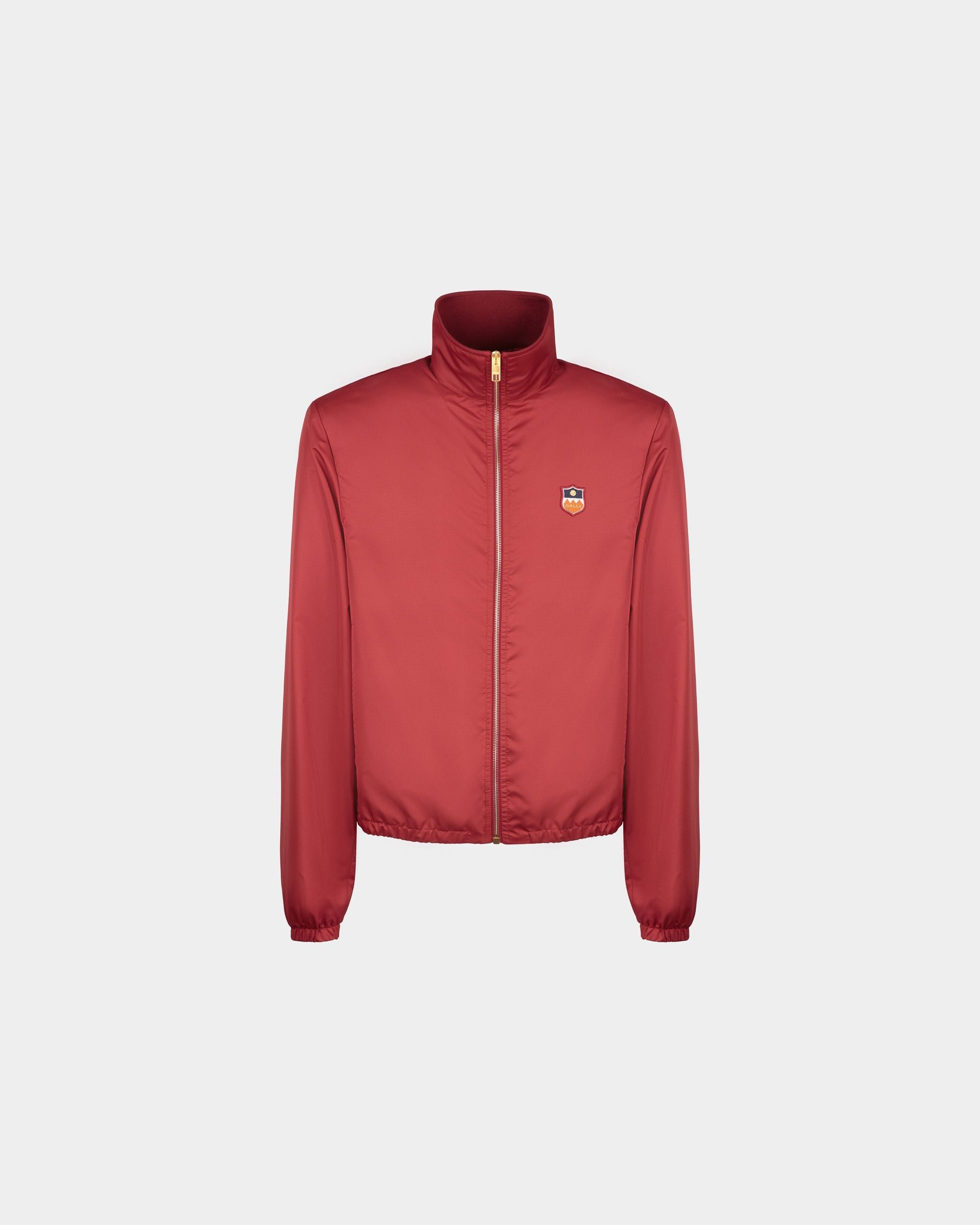Bomber in Red Nylon