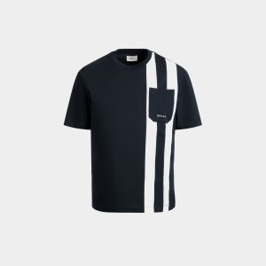 T-Shirt in Blue Cotton Jersey