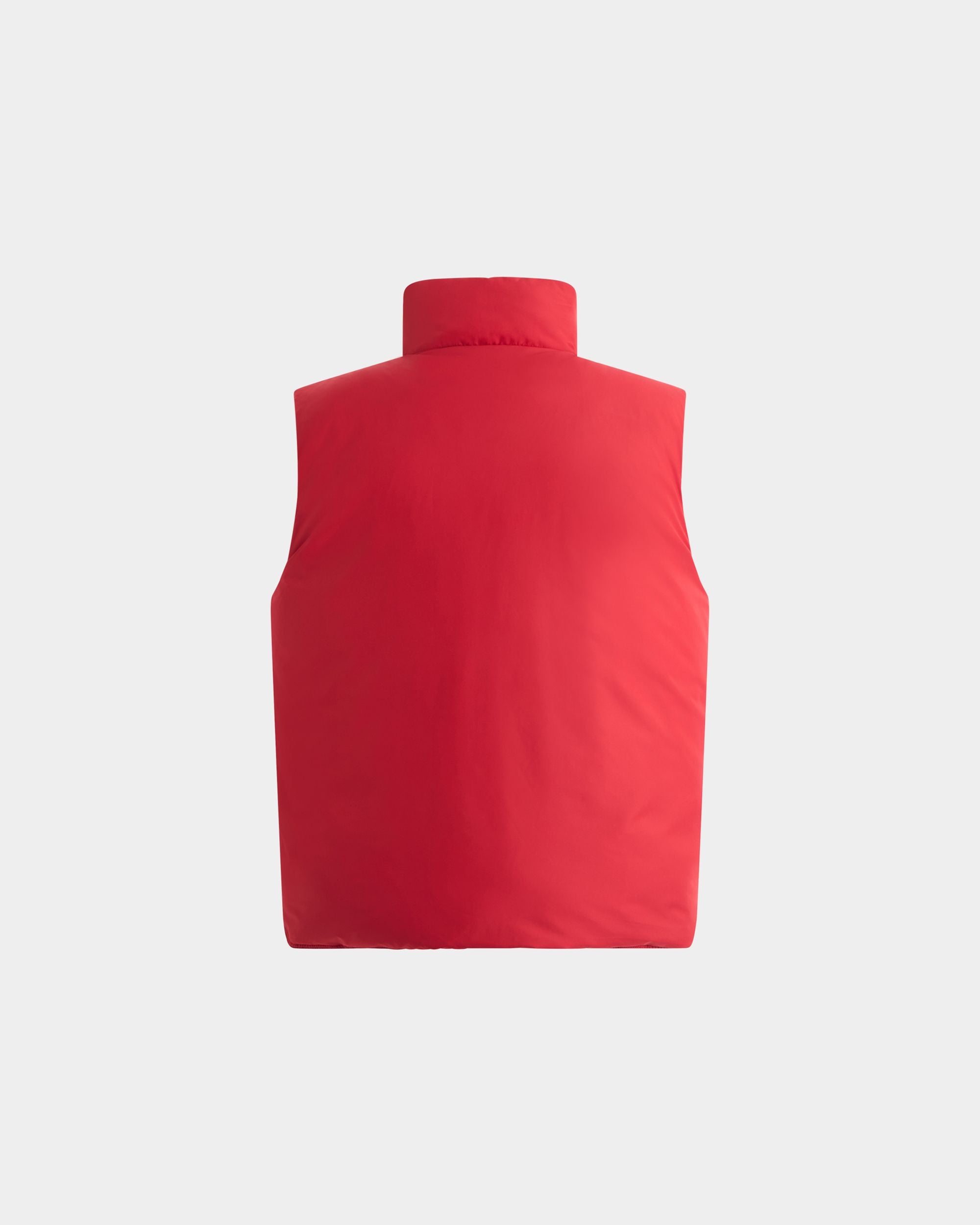 Reversible Vest in Navy Blue And Red Polyester - Image 8