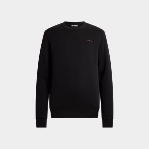 Crewneck Sweatshirt in Black Cotton