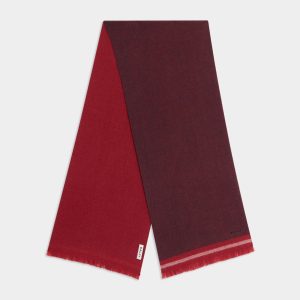 Scarf in Bordeaux Wool