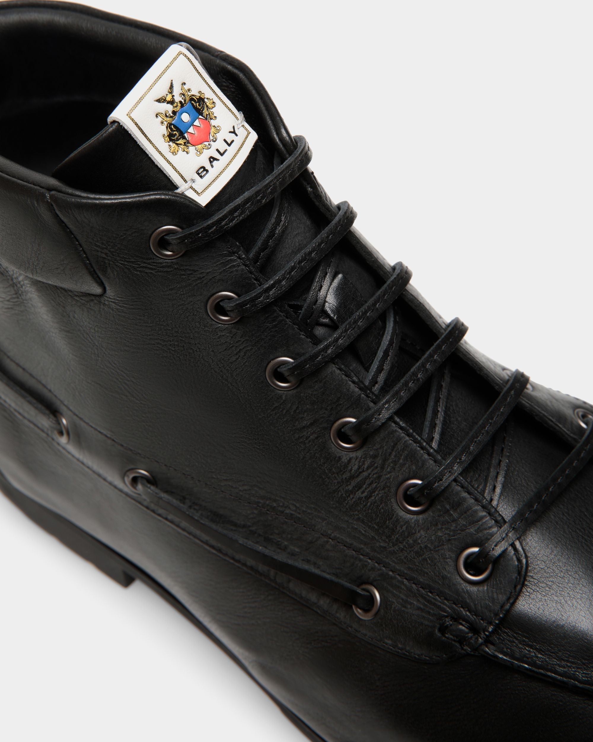 Plume Bootie In Black Leather - Image 6