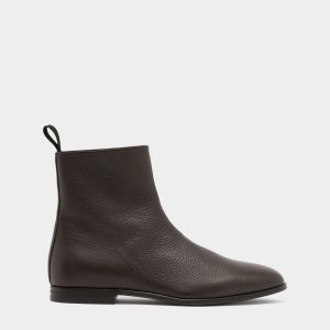 Westminster Bootie in Ebano Grained Leather