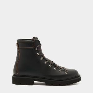 Wandern Boot in Black Leather
