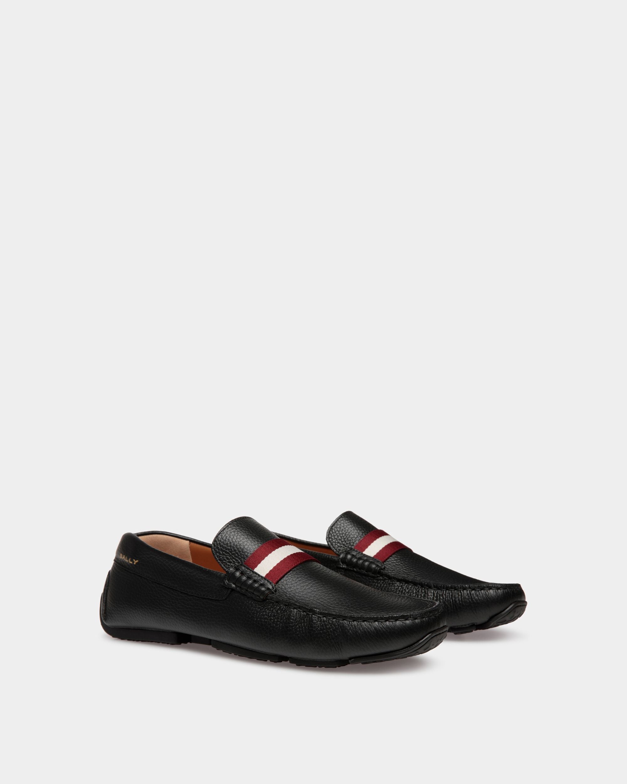 Pilot Driver In Black Grained Leather - Image 3