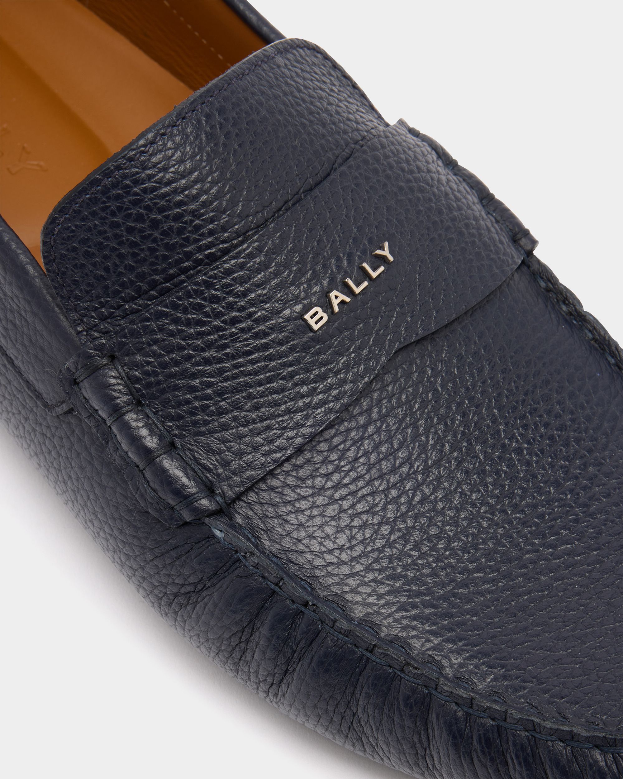 Pilot Driver in Navy Blue Leather - Image 6