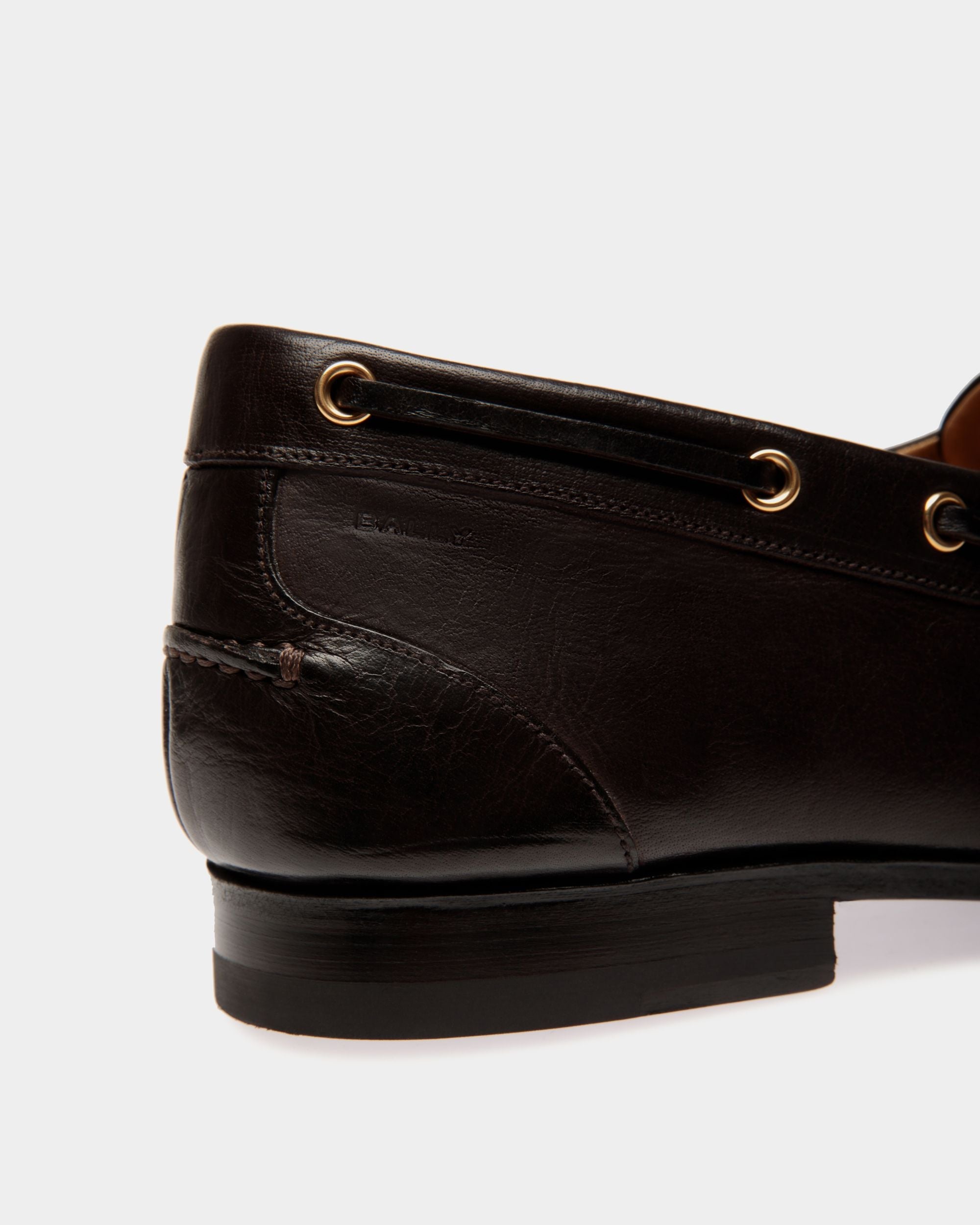 Plume Moccasin in Dark Brown Leather - Image 4