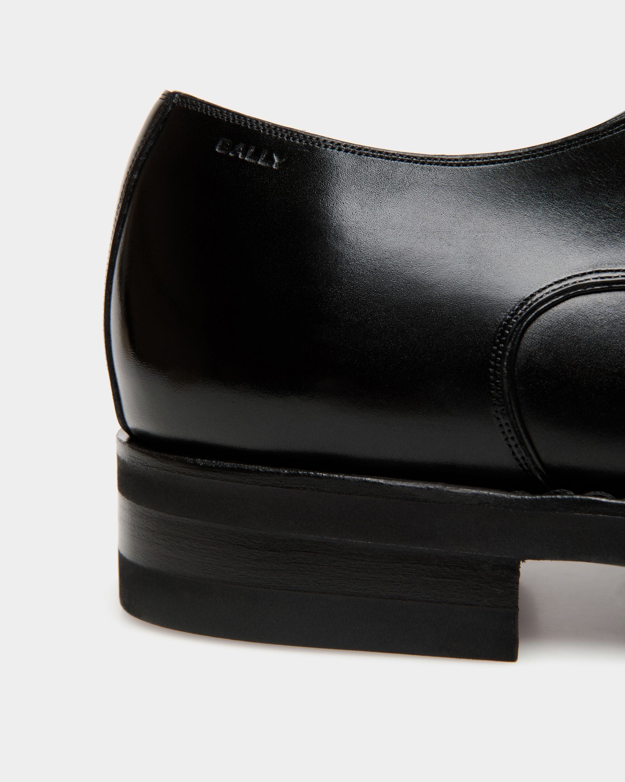 Scribe Un Derby In Black Leather - Image 6