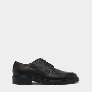 Eduard Derby in Black Grained Leather