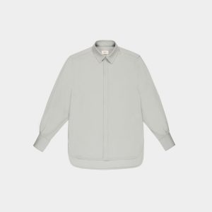 Wool Shirt In Light Blue