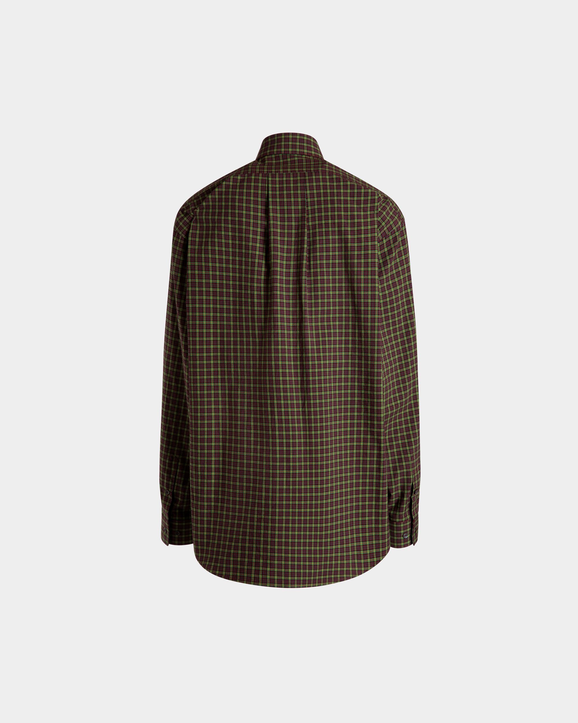Long Sleeve Shirt With Check Pattern In Multicolor Cotton - Image 8