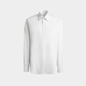Shirt in White Cotton