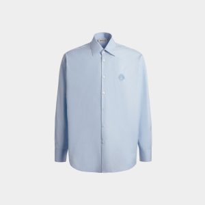 Shirt in Light Blue Cotton