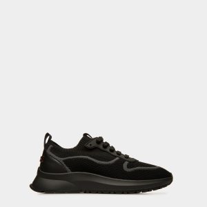Davyn Mesh And Leather Sneakers In Black