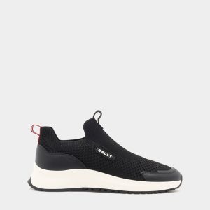 Outline Sneaker in Black Fabric