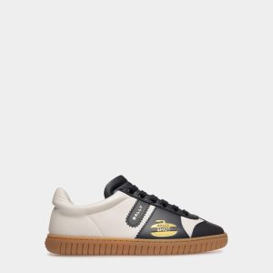 Player Sneaker in Blue And White Leather