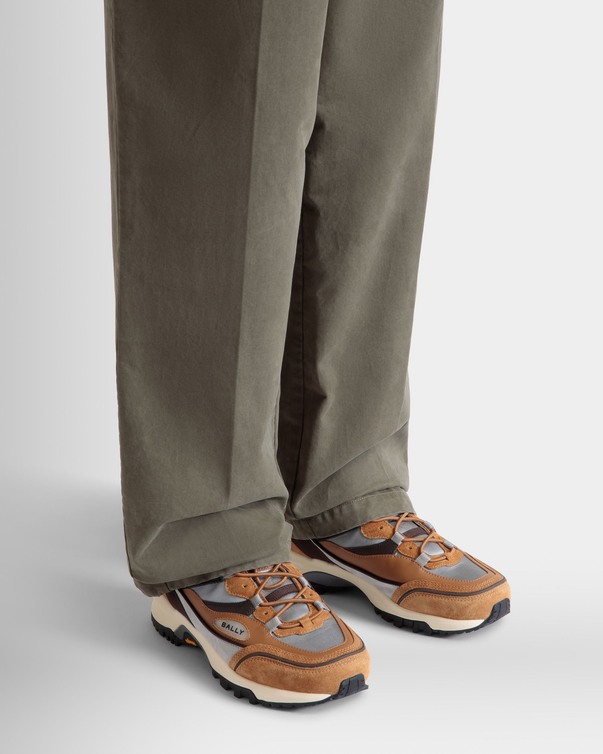 Faster Sneaker In Multicolor Leather and Nylon - Image 2