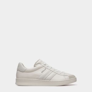 Tennis Sneaker In White Leather