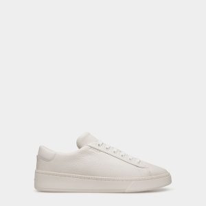 Raise Sneaker In White Grained Leather