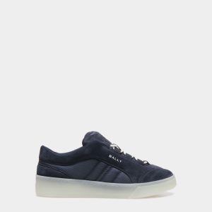 Raise Sneaker in Navy Blue Suede Leather and Nylon