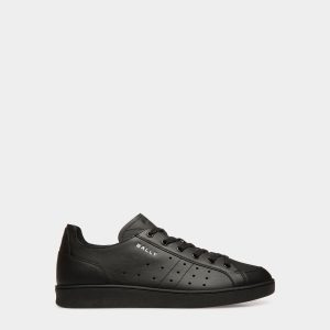 Tennis Sneaker in Black Leather