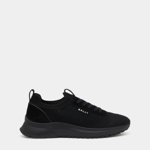 Outline Sneaker in Black Fabric