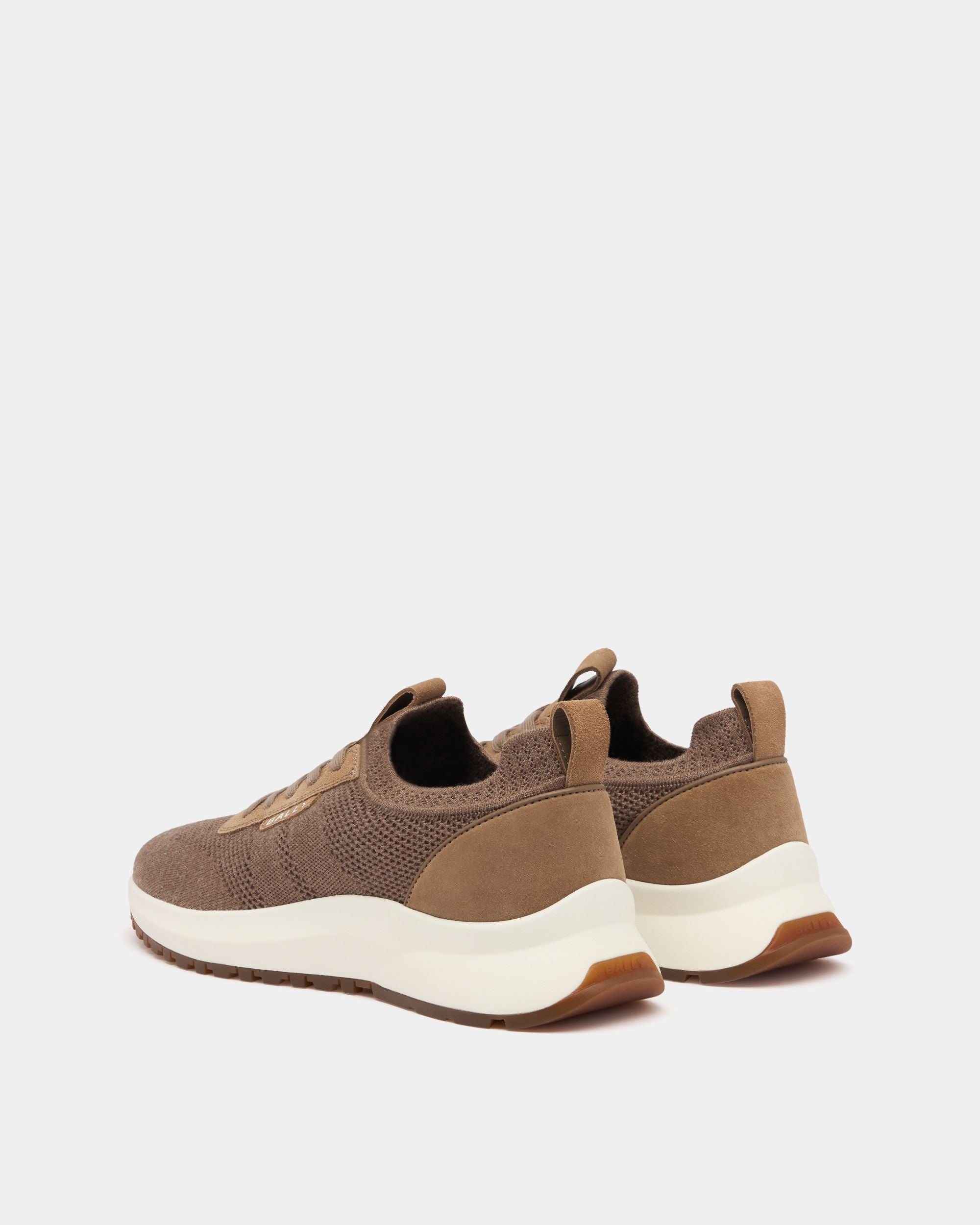 Outline Sneaker in Taupe Fabric - Image 3