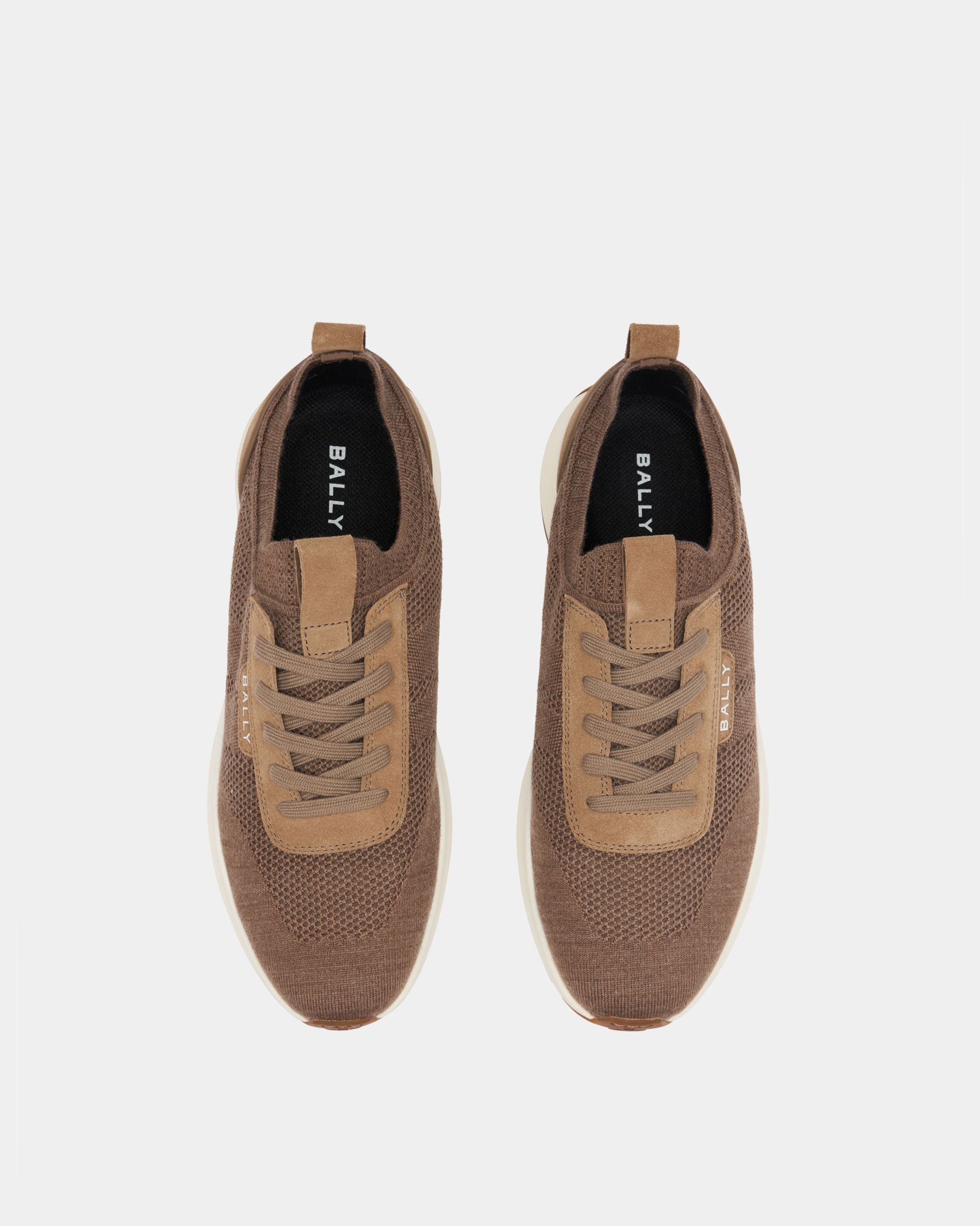 Outline Sneaker in Taupe Fabric - Image 4