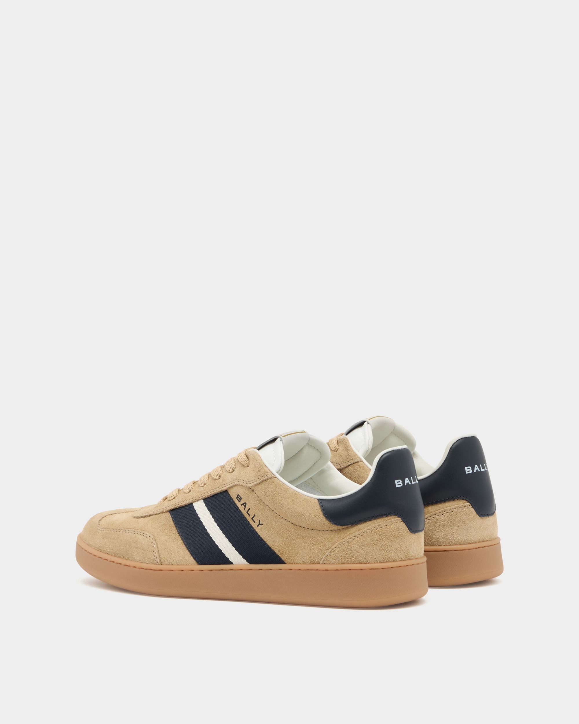 Retro Crest Sneaker in Brown Suede - Image 3