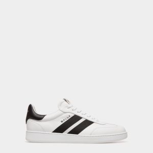 Retro Crest Sneaker in White Leather