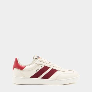 Retro Crest Sneaker in Ivory Leather