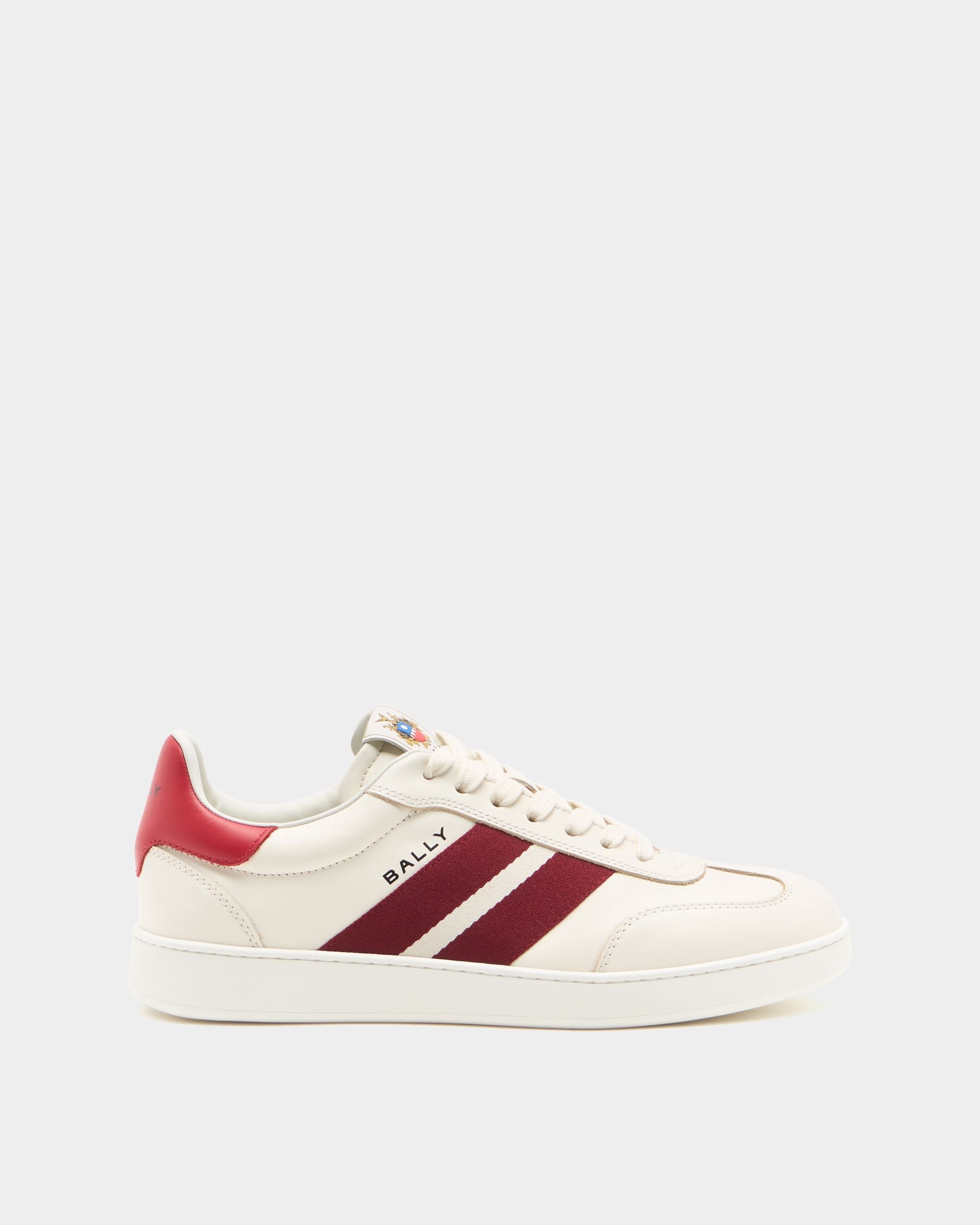 Retro Crest Sneaker in Ivory Leather - Image 2