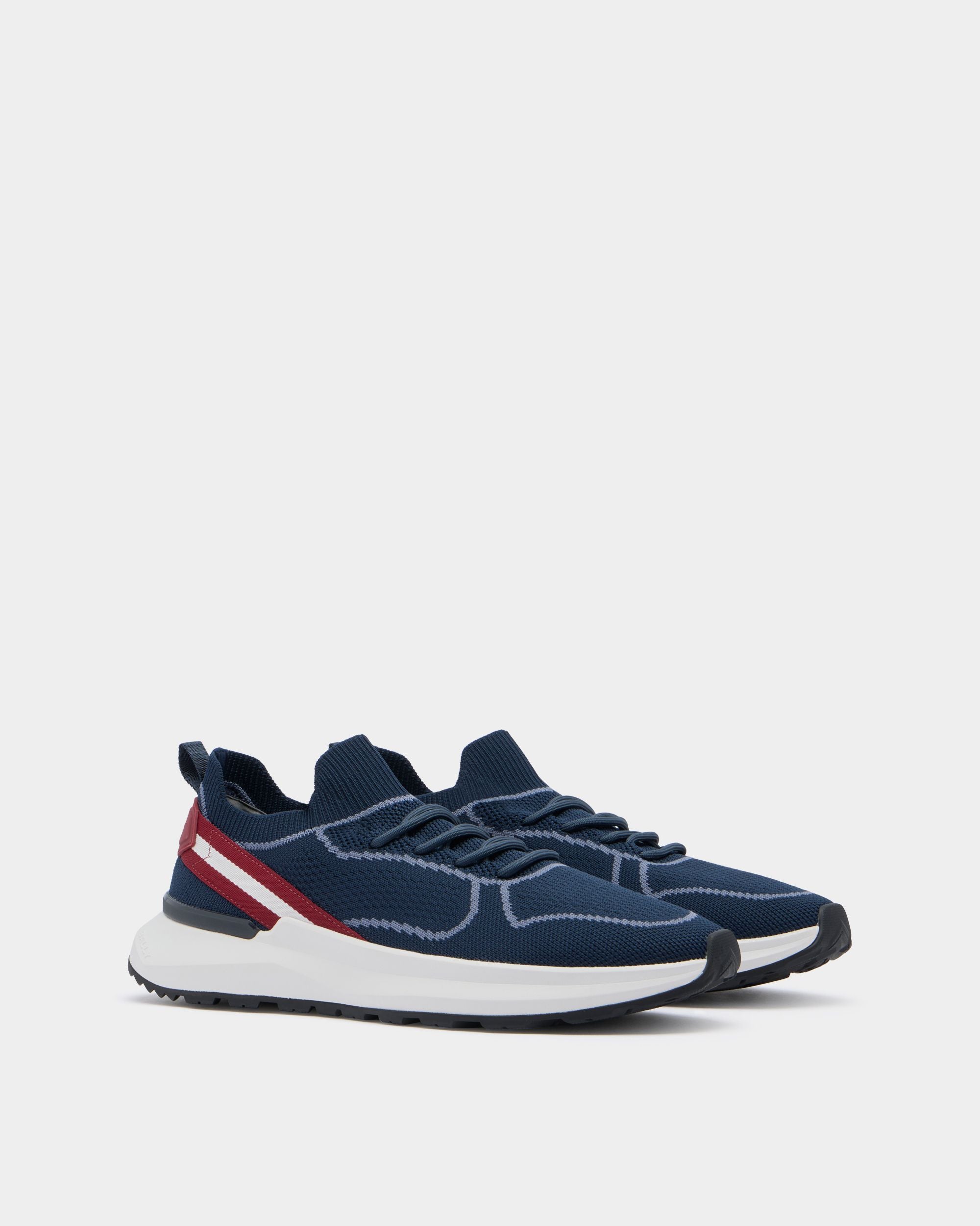 Sylen Sneaker in Navy Blue Fabric - Image 2
